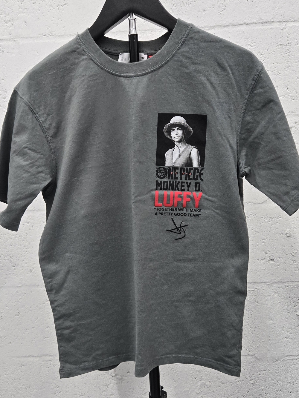 Onepiece Charcoal Green Monkey D. Luffy Graphic Tee